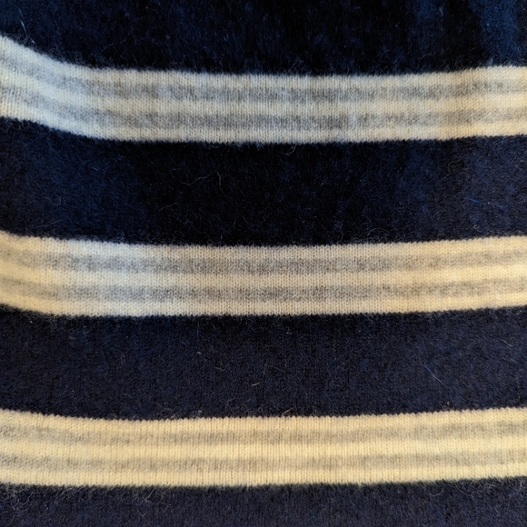 Navy and White Striped Sweater - Picture 7 of 7